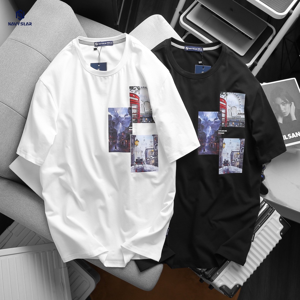 BIGSIZE NAM 80-140KG ÁO THUN IN PHONG CẢNH 2BIG NAVY STAR