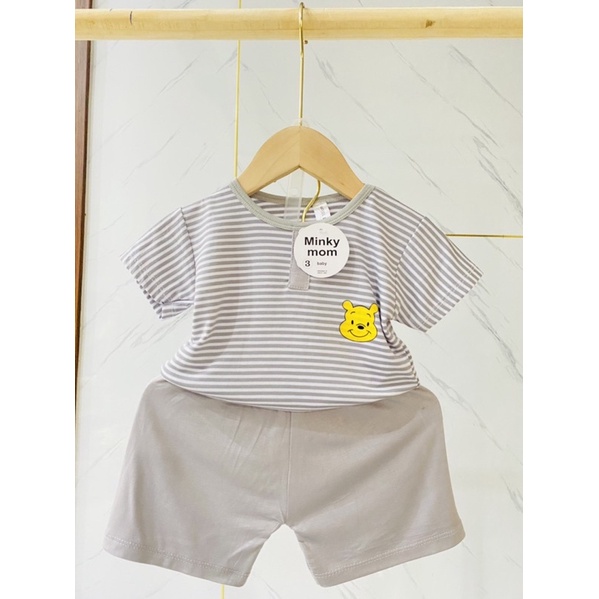 Bộ thun lạnh sọc bé trai và gái 6-17kg