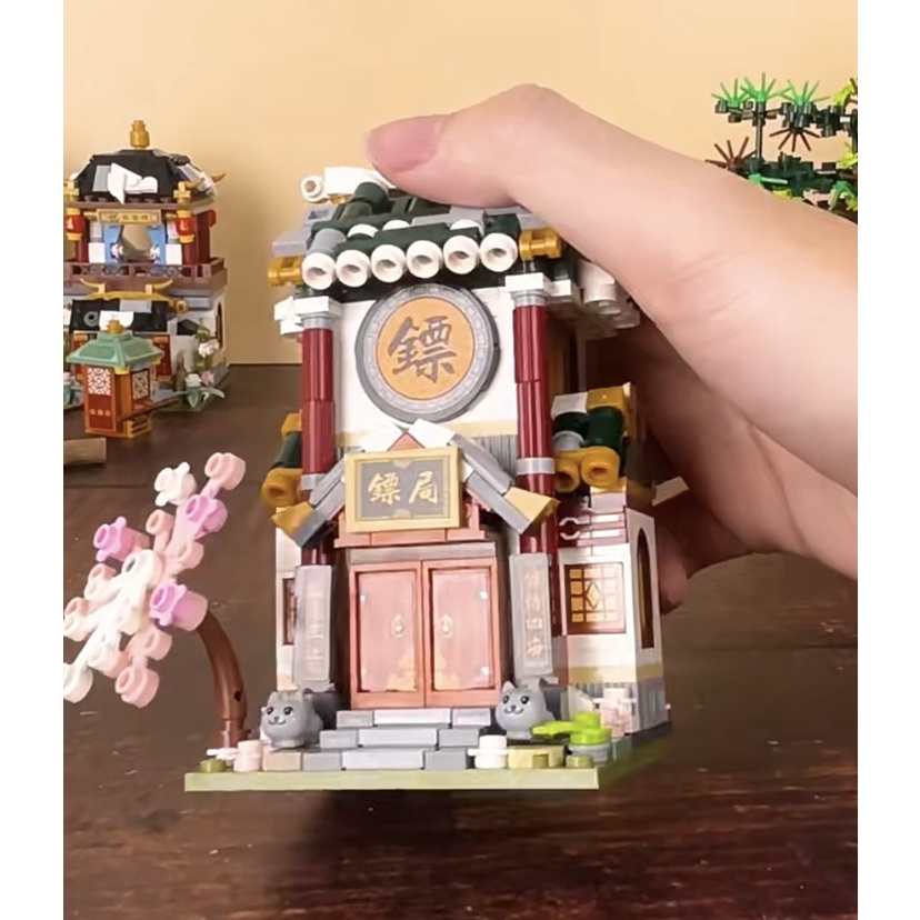 Đồ chơi lắp ráp LOZ mô hình Cửa hàng đường phố- Tiêu cục 1741