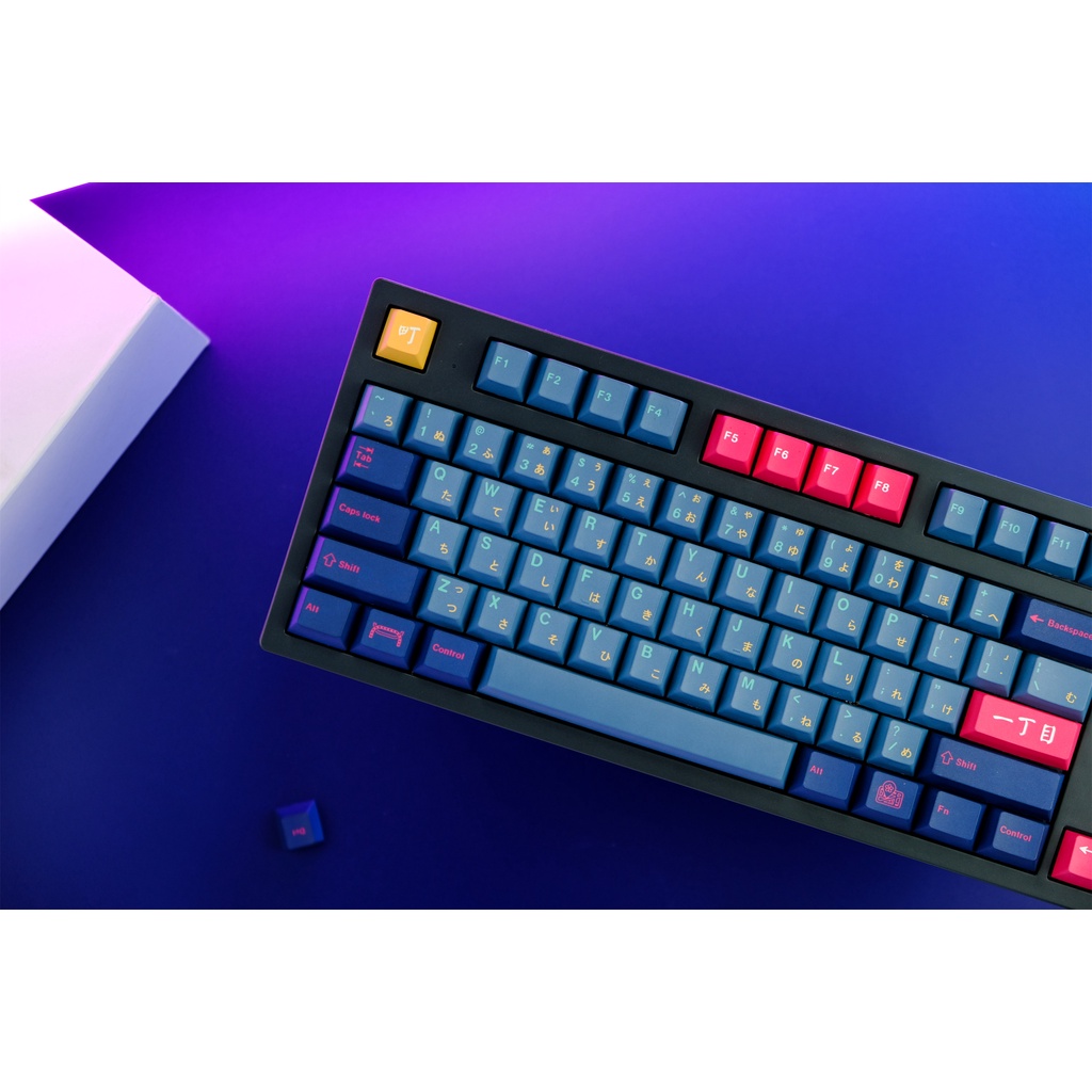 GMK Kabukicho Keycap, 129 Phím Keycaps PBT Cherry Profile DYE-SUB Cá Tính GMK Keycaps Cho Bàn Phím Cơ