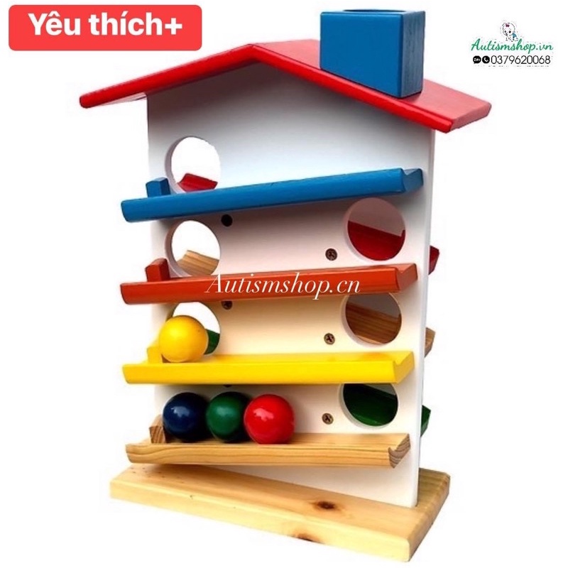 ❤️🍄Nhà thả bi gỗ montessori🏠