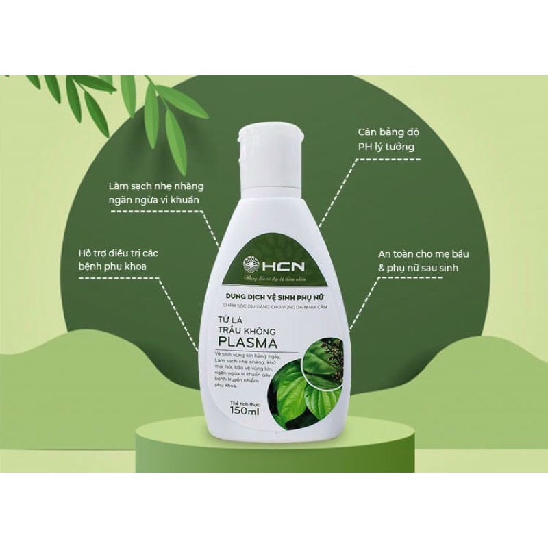 Dung Dịch Vệ Sinh Phụ Nữ Từ Lá Trầu Không HCN Plasma 150ml