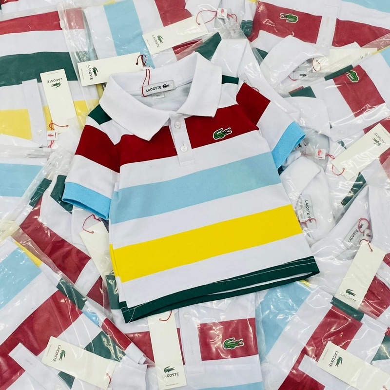 Áo polo ngắn tay LC cho bé trai đi học