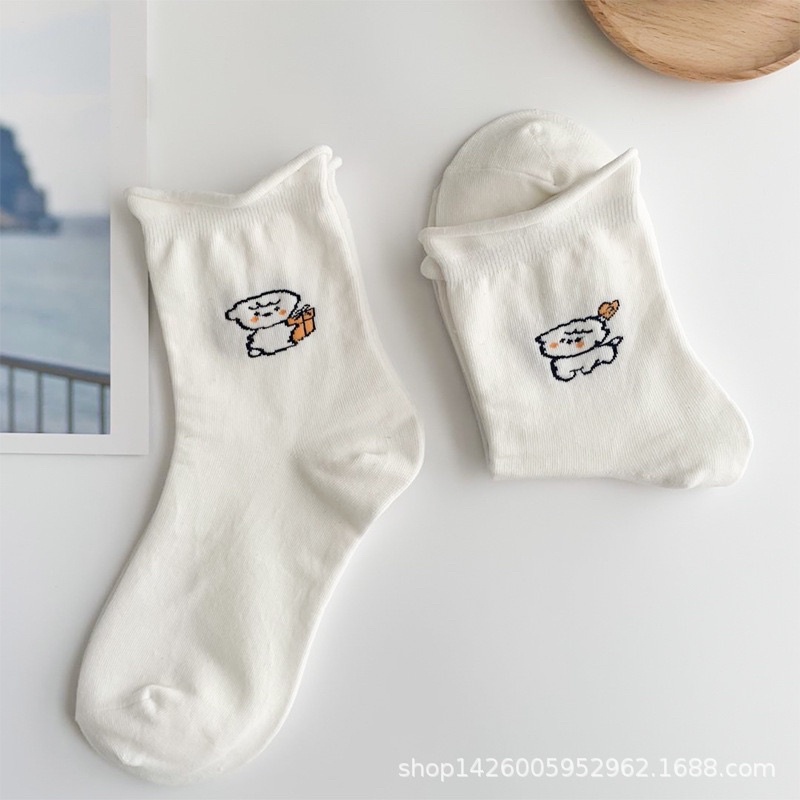 CÓ SẴN - tất cổ cao hoạt hình họa tiết gấu