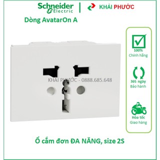Hạt ổ cắm đơn đa năng 16a size 2s cắm nhanh m3t426_is_we schneider avataron a - khải phước electric