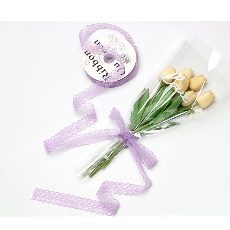 Ruy băng ❤️ren họa tiết bo tròn❤️ 3cm gói hoa, gói quà, buộc nơ siêu xinh