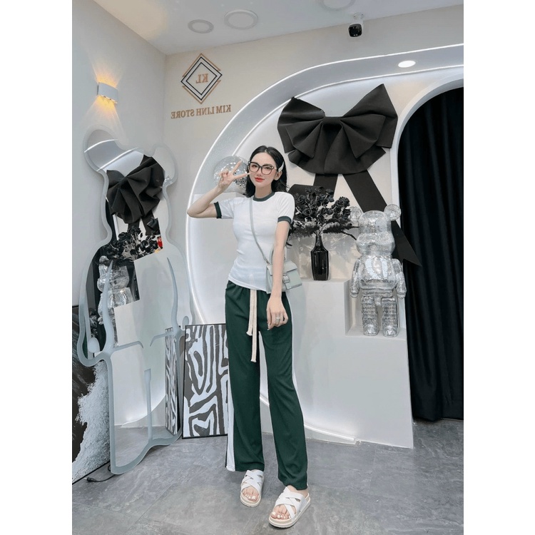SALE MẠNH TAY SET THUN RIP ÁO TAY NGẮN MIX QUẦN DÀI CỰC XINH ĐẸP CÁ TÍNH ĐI CHƠI DỰ TIỆC HÀNG SIÊU CẤP LOẠI 1
