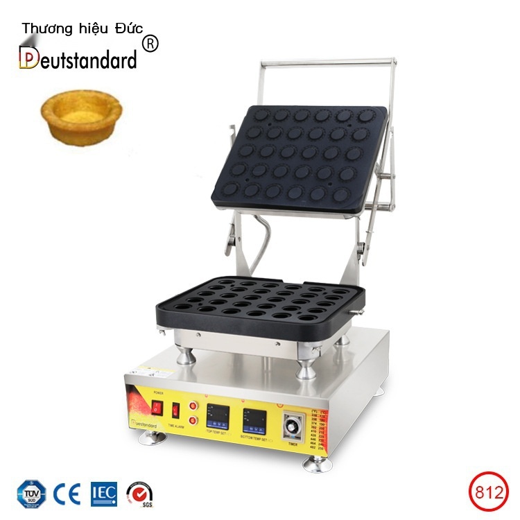 30 lỗ lưu lượng trái tim phô mai trứng tart khuôn nổ bánh quy trứng tart mô hình khuôn máy nướng bánh snack thiết bị NP8