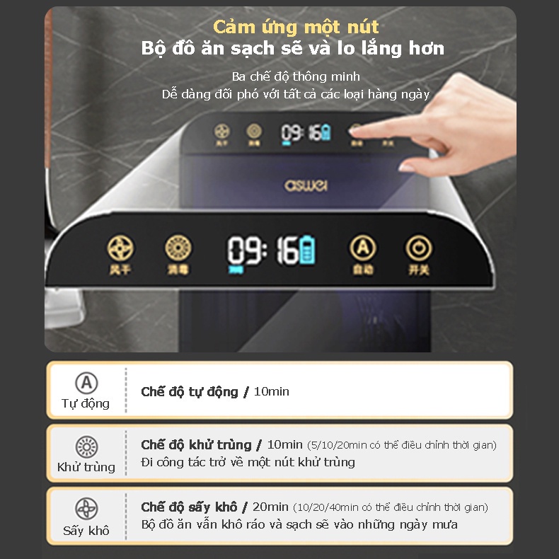 Máy Khử Trùng Đũa Thìa Có Tia UV Diệt Khuẩn Thông Minh Hộp đựng đũa thông minh máy tiệt trùng lồng máy sấy lồng