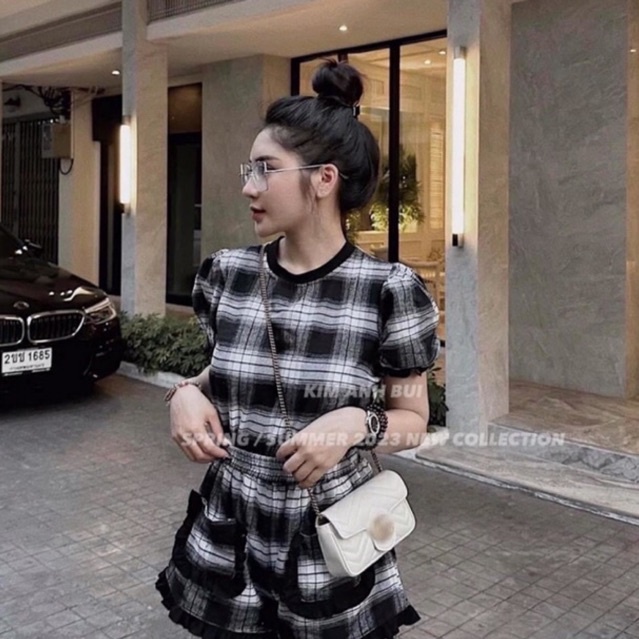 Đồ bộ nữ, bộ mặc nhà kẻ caro siêu xinh (Kèm ảnh thật)
