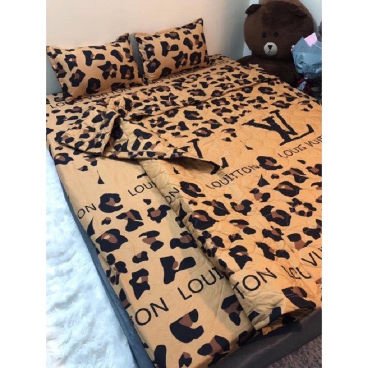 Vải Kate Bột Màu Cà Phê Sữa Louis Vuitton.Khổ 2m33.Chất Dày .Mềm Rũ.Không Co Giãn.Dùng May Drap Gường.Baoo Gối.