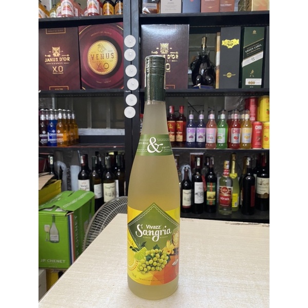 Thùng x 6 Chai Vang Trái Cây Nhẹ độ VIVAZZ SANGRIA 7% 750ml