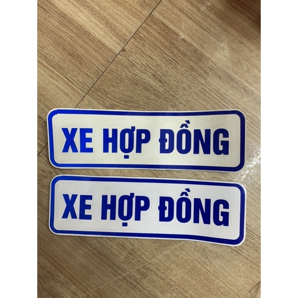 Xe hợp đồng decal phản quang