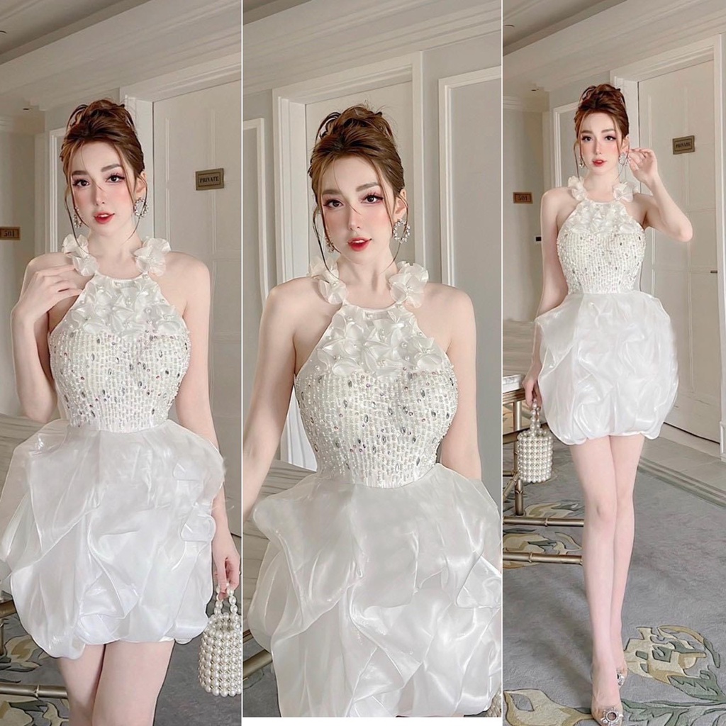Đầm cao cấp . Có 1 màu. KÈm hình chụp thật 100%. Size dưới 54kg vừa. Đơn giản mà đẹp. Mua nhanh kẻo hết
