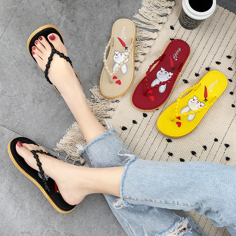 Dép Xỏ Ngón Đế Dày Chống Trượt Thời Trang Mùa Hè Cho Nữ