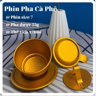 Phin pha cà phê màu cam, phin nhôm dày dặn , cứng cáp ,sang trọng, pha cà phê ngon tuyệt