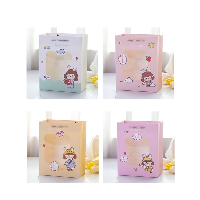 Túi đựng quà mặt kính hoạt hình Nhật Bản cô bé dễ thương