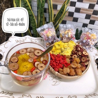 Trà 4 vị hoa cúc-kỷ tử-táo đỏ-long nhãn thơm ngọt tự nhiên