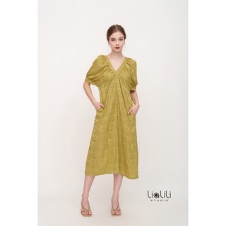 Đầm lụa cổ tim - THIẾT KẾ TỪ LIALILI