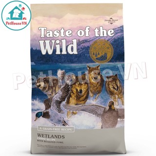 TASTE OF THE WILD WETLANDS - Túi 500G Thức Ăn Hạt Cho Chó Vị Thịt Chim Rừng Nướng Hàng Chính Hãng