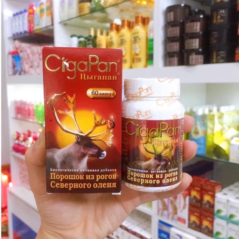Viên uống nhung hươu Cigapan Nga 60viên