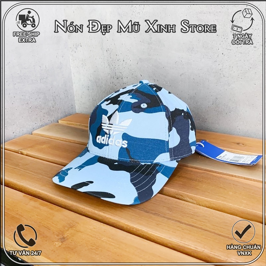 NÓN LƯỠI TRAI trai Adidas climalite vải cotton Hàn Quốc cao cấp, đuôi cài da,khóa nón kim loại,màu đen trắng logo thêu