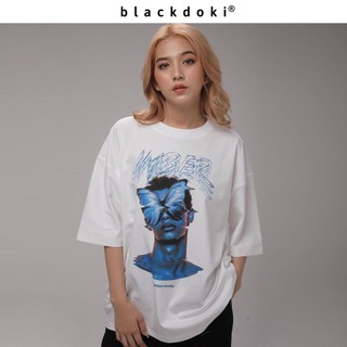 Áo thun nữ BLACKDOKI-IMBER Butterfly , áo thun form rộng tay lỡ oversize chất cotton dày dặn M131