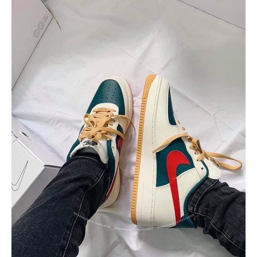 Giày AF1_Nike Gucci Xanh Đỏ Nam Nữ  Hàng Trung Cao Cấp Full box Tặng Tất