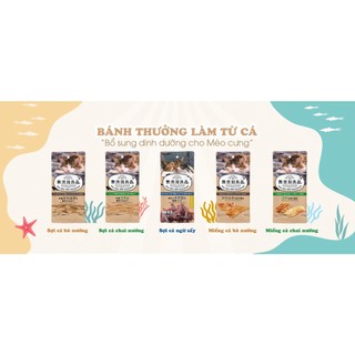 Bánh thưởng CattyMan làm từ cá dành cho mèo cưng.