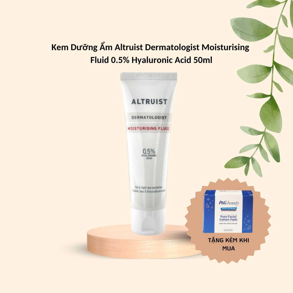 Kem dưỡng da Altruist Moisturising Fluid 0.5% Hyaluronic Acid