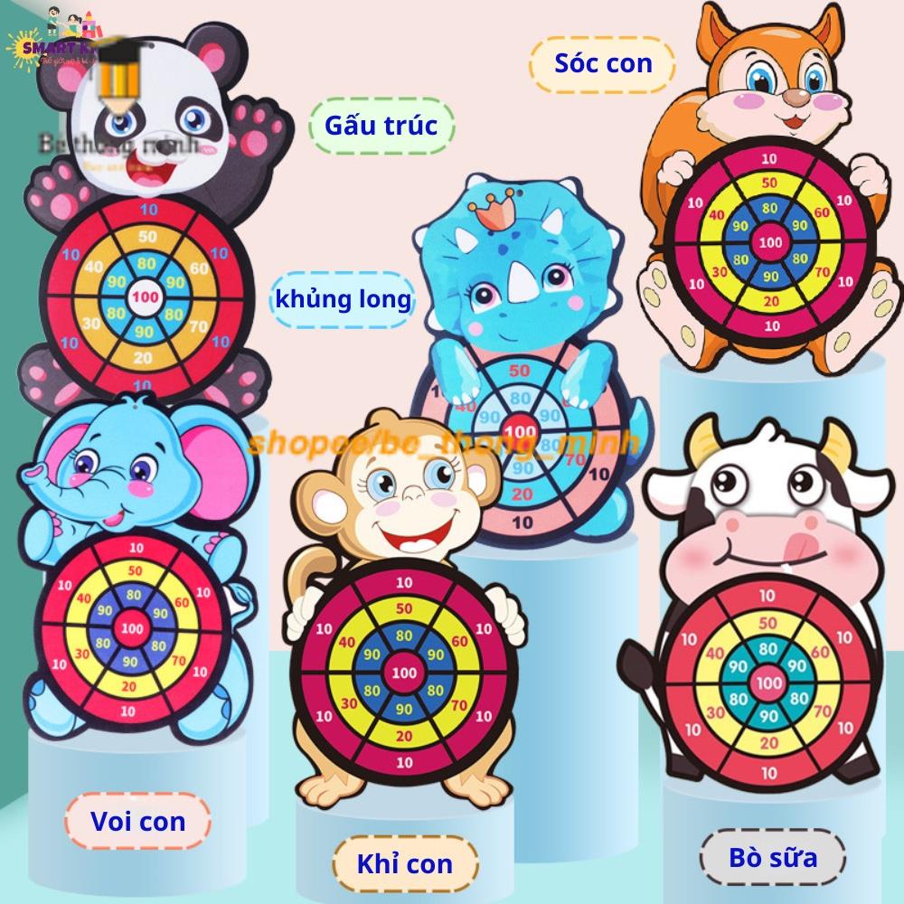 Đồ Chơi Phi Tiêu Bóng Dính Cho Bé, Trò Chơi Ném Bóng Gai Tự Dính tính điểm - đồ chơi trong nhà