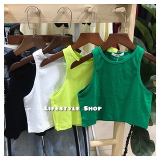 Áo croptop 3 lỗ thun Poco hàng QC