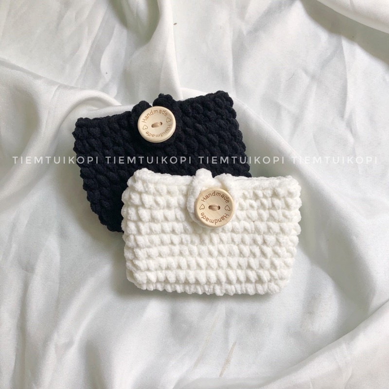 Ví len bông sữa mini