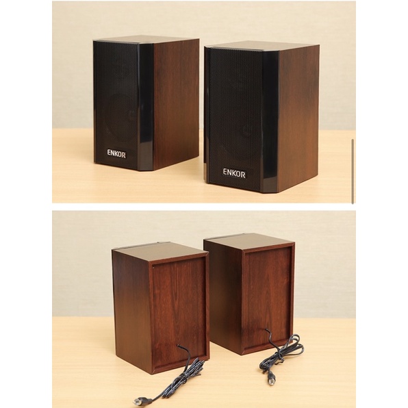 Loa vi tính Bluetooth Enkor S2850 Nâu