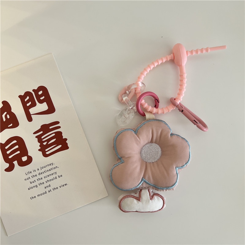 Móc chìa khóa hình hoạt hình đáng yêu bông hoa dễ thương