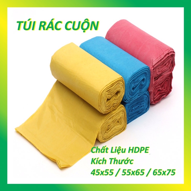 Túi rác cuộn màu ( 3 cuộn/lốc)