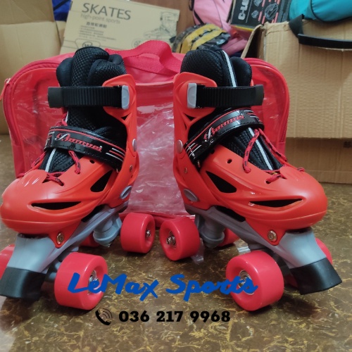 Giày trượt patin hai hàng bánh, patin trẻ em hai hàng cho bé tập đi, batanh tập đi cho bé. Tặng bảo vệ chân tay 6 món.