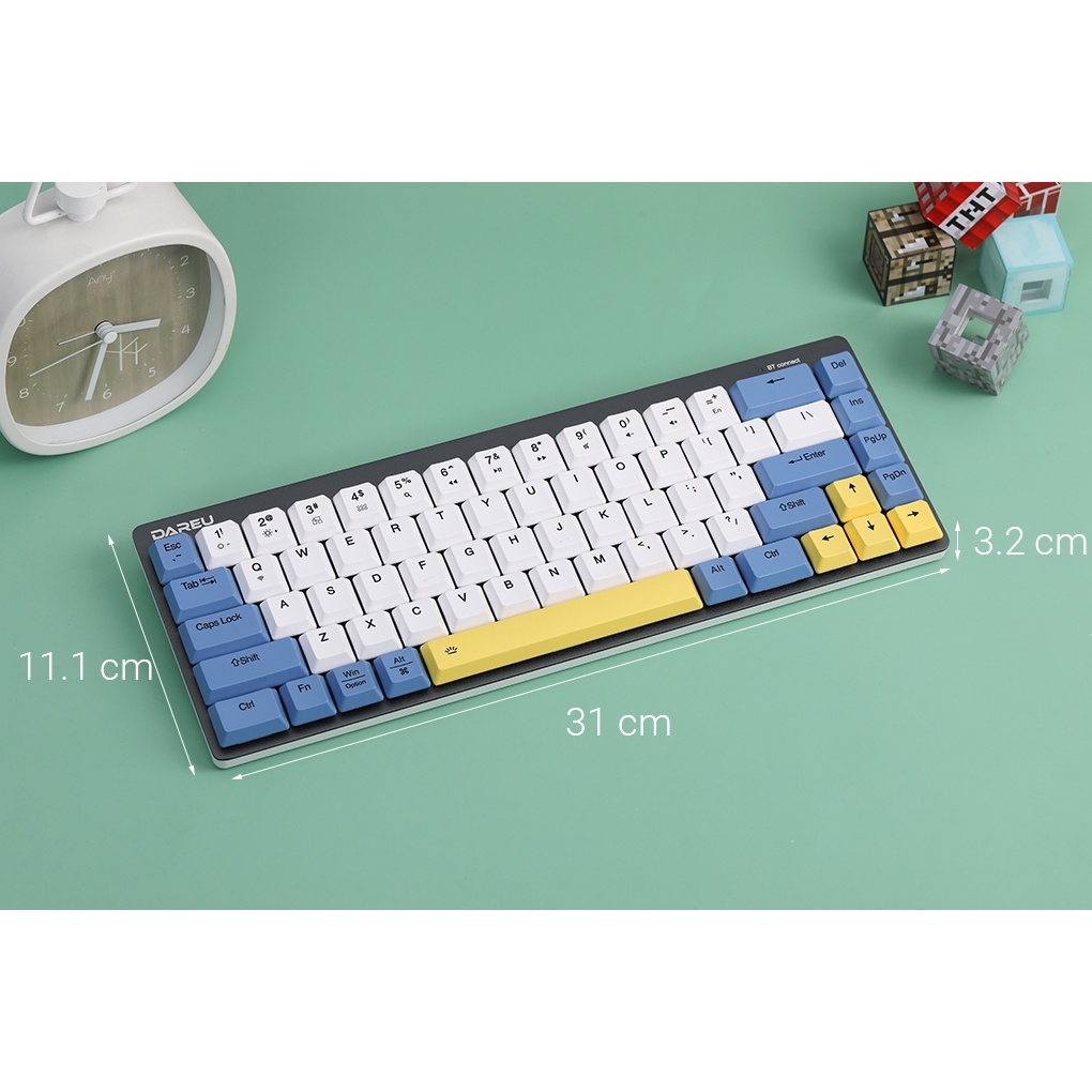 Bàn Phím Bluetooth DareU EK868