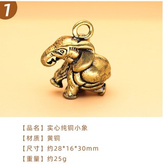 Móc chìa khóa Voi đồng