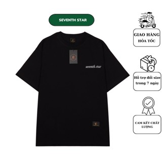 Áo thun form rộng tay lỡ Tee Basic logo Signature Thêu MÀU ĐEN