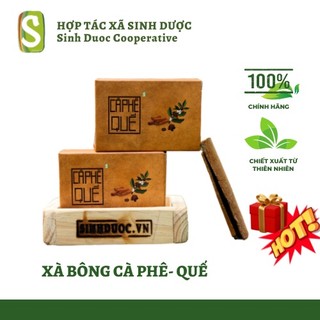 Xà bông cà phê - quế 100g - hợp tác xã sinh dược