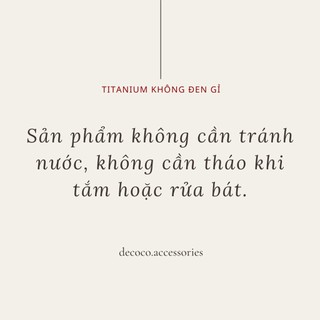 Dây chuyền nữ DECOCO ACC Choker Basic trơn titan không han gỉ