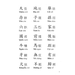 Sách - Tam Thiên Tự (Việt - Hán - Nôm)
