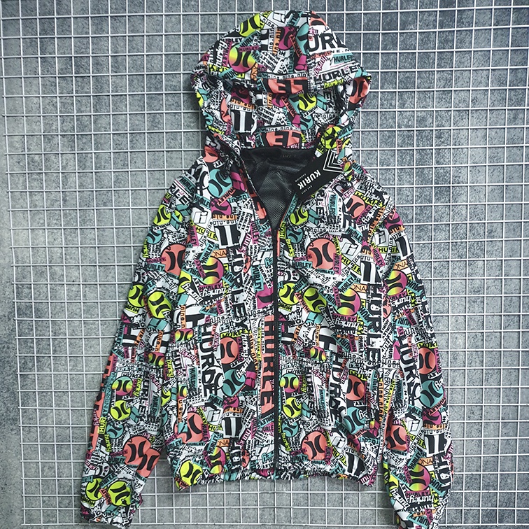 JACKET DÙ - ÁO KHOÁC GIÓ CÓ MŨ HỌA TIẾT KURIK