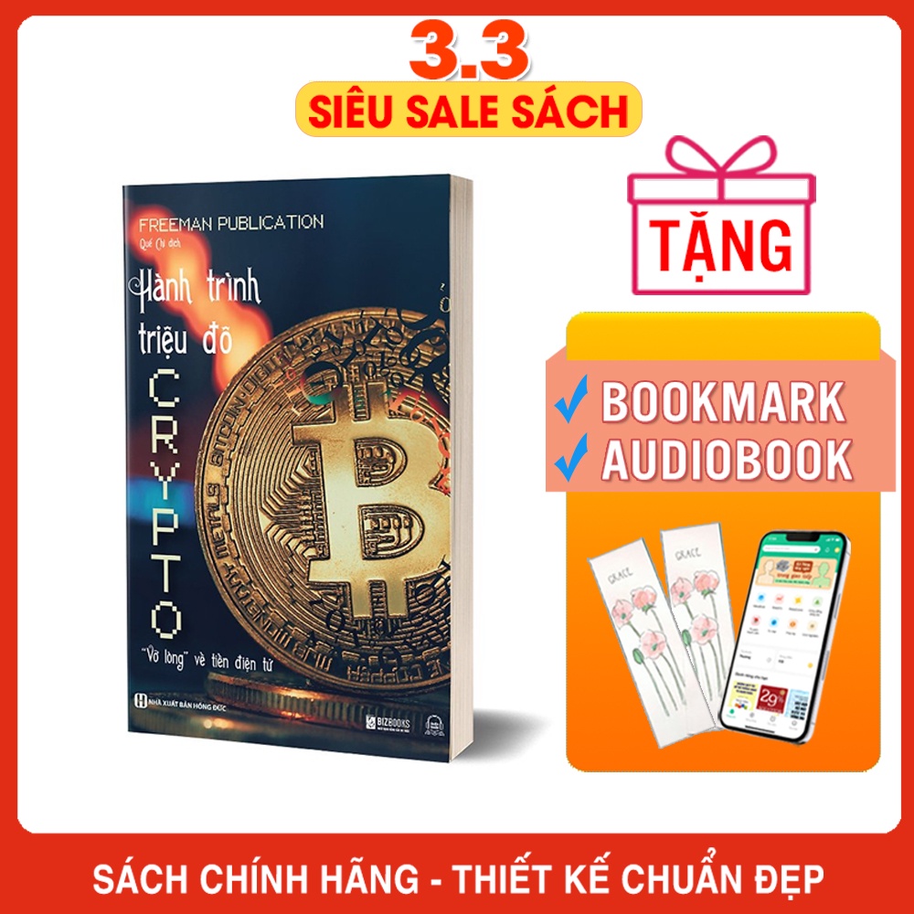 Sách - Hành Trình Triệu Đô CRYPTO: "Vỡ Lòng" Về Tiền Điện Tử - Trở thành nhà đầu tư thông minh - Bizbooks