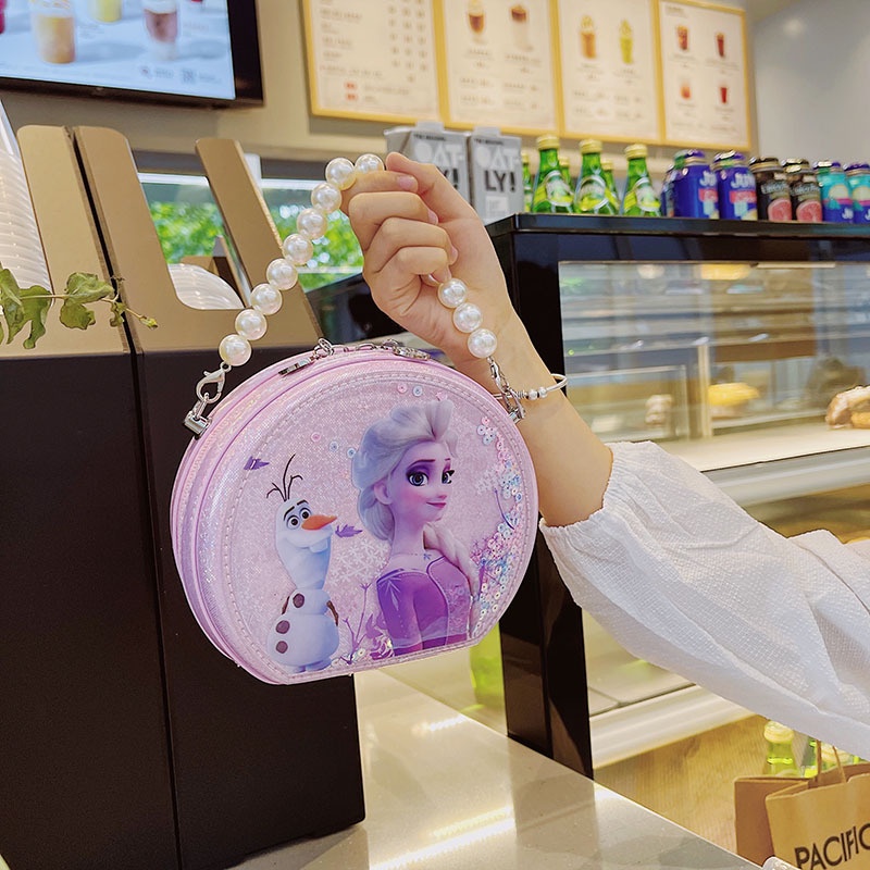 Túi xách cho bé hình công chúa Elsa, túi đeo chéo cho bé gái cực sành điệu