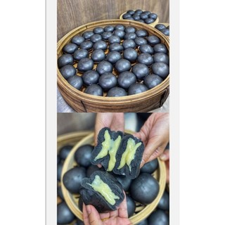 Bánh bao than tre nhân phô mai - 80gam