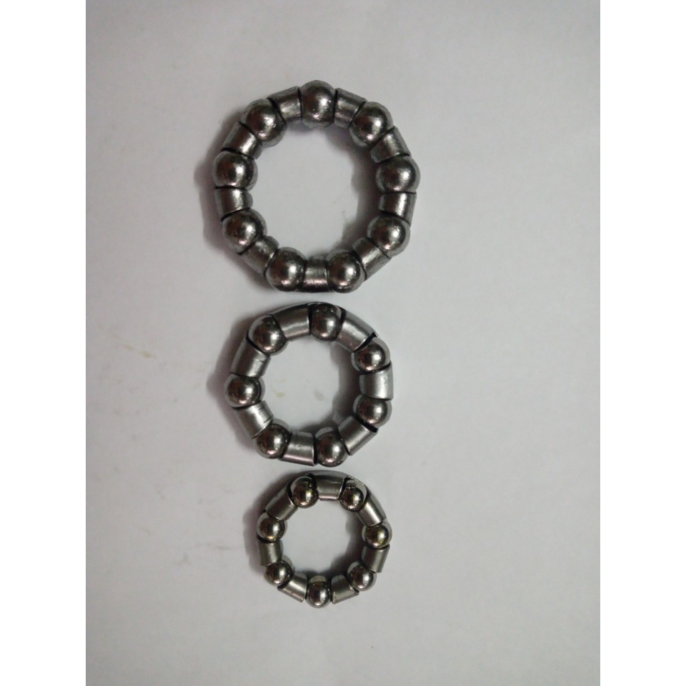 Ổ bi xe đạp vòng bi chén cổ 7 viên đường kính ngoài 20mm đường kính trong 12mm dày 5mm