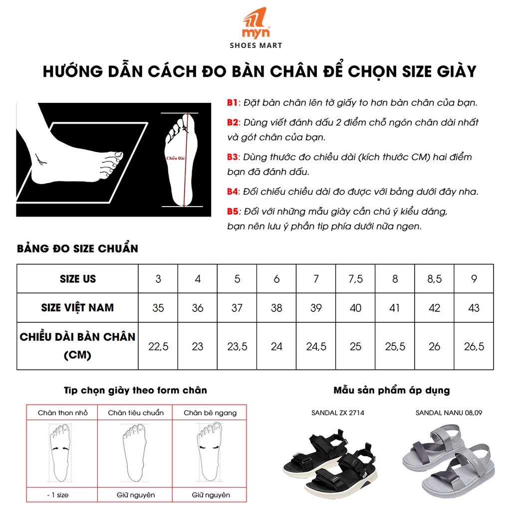 Giày Sandal Nam Nữ 2 quai ZX2714 Bubble D