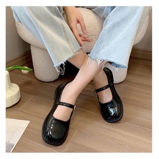 Giày búp bê đen size 38